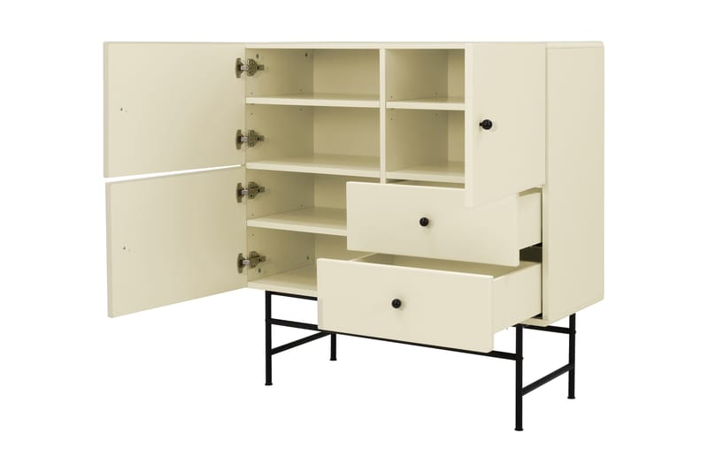 Cocktail Skapkommode 106 cm - Hvit - Oppbevaring - Skap - Oppbevaringsskap
