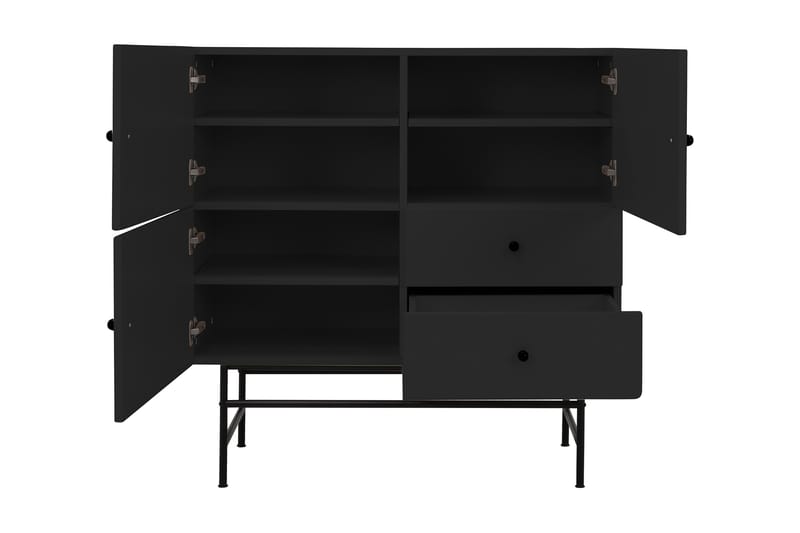 Cocktail Skapkommode 106 cm - Svart - Oppbevaring - Skap - Oppbevaringsskap