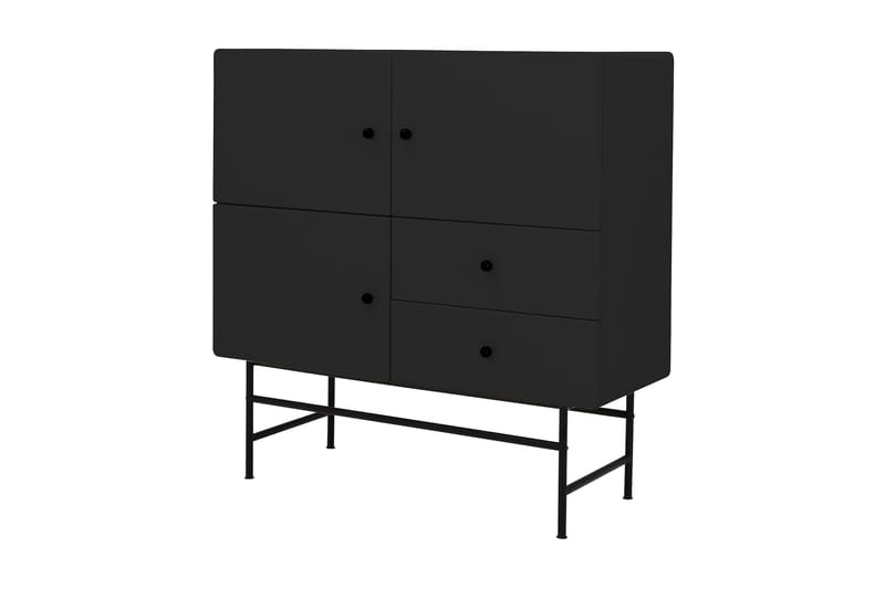 Cocktail Skapkommode 106 cm - Svart - Oppbevaring - Skap - Oppbevaringsskap