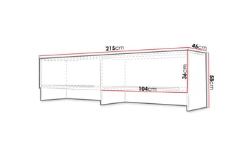 Concept Pro Oppbevaringsskap 215x46x58 cm - Oppbevaring - Skap - Oppbevaringsskap