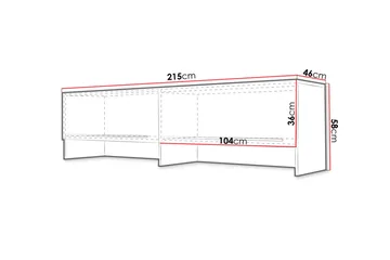 Concept Pro Oppbevaringsskap 215x46x58 cm - Oppbevaring - Skap - Oppbevaringsskap