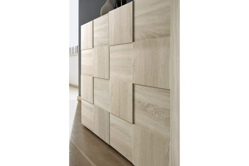 Dama Highboard 111 cm - Samoa Eik - Oppbevaring - Skap - Oppbevaringsskap