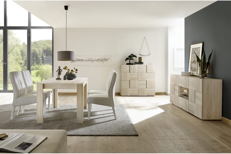 Dama Highboard 111 cm - Samoa Eik - Oppbevaring - Skap - Oppbevaringsskap