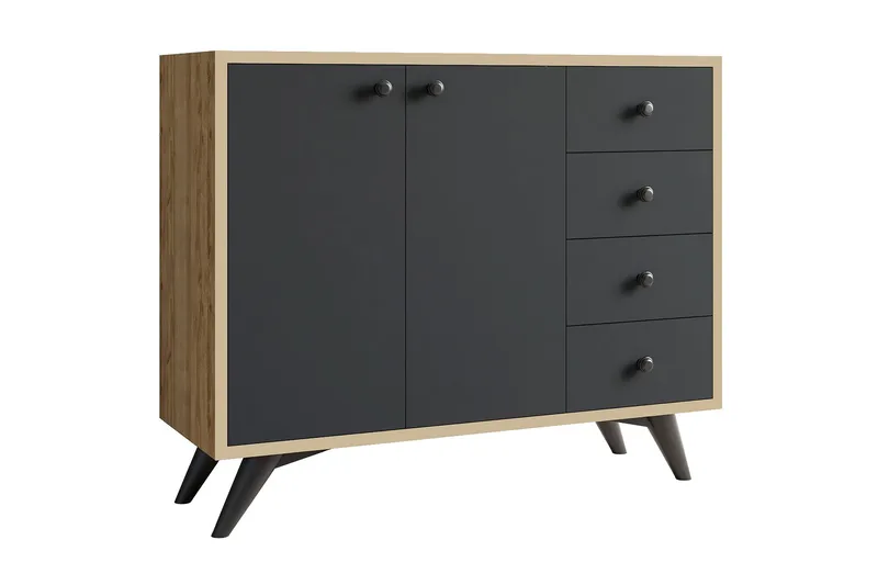 Desgrar Oppbevaringsskap 100x82 cm, Brun