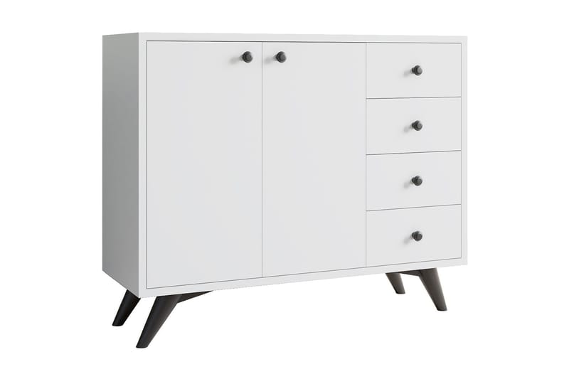 Desgrar Oppbevaringsskap 100x82 cm, Hvit