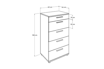 Dresser Hvit - Hvit - Oppbevaring - Skap - Oppbevaringsskap