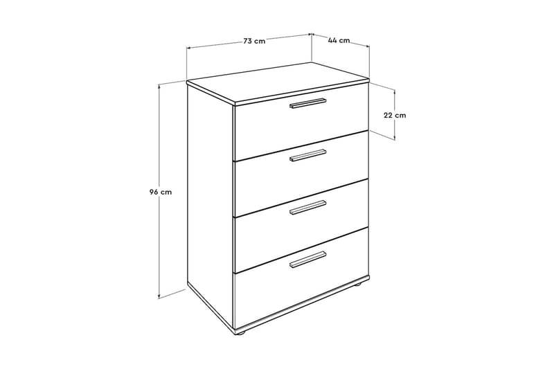 Dresser Hvit - Oppbevaring - Skap - Oppbevaringsskap