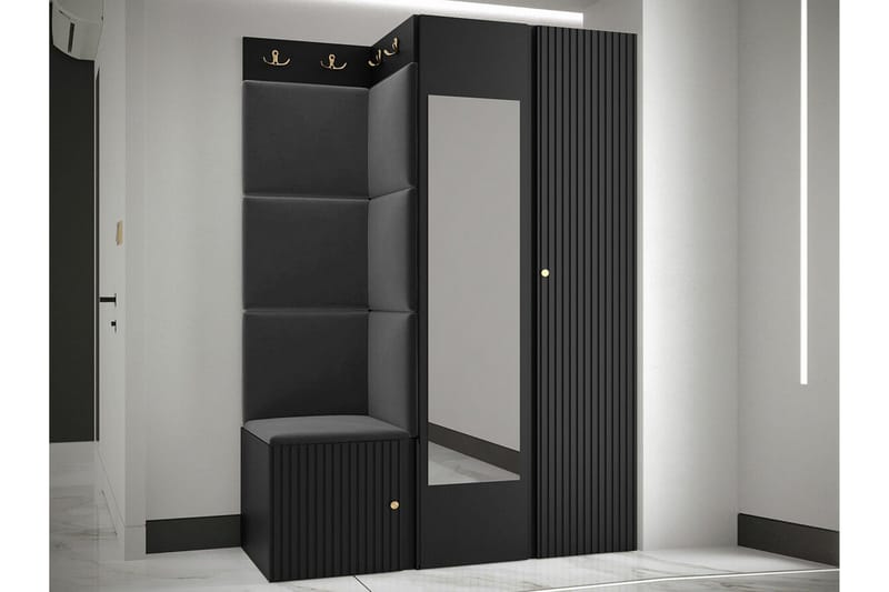 Dunvegan Highboard Black - Oppbevaring - Skap - Oppbevaringsskap