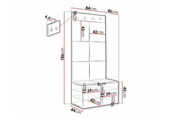 Dunvegan Highboard Black - Oppbevaring - Skap - Oppbevaringsskap