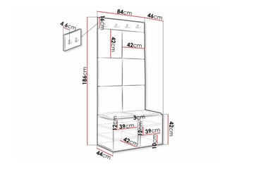 Dunvegan Highboard Black - Oppbevaring - Skap - Oppbevaringsskap