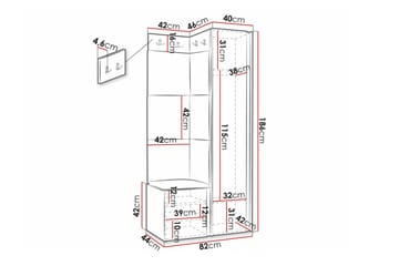 Dunvegan Highboard Black - Oppbevaring - Skap - Oppbevaringsskap
