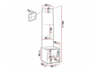 Dunvegan Highboard Black - Oppbevaring - Skap - Oppbevaringsskap