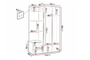 Dunvegan Highboard Black - Oppbevaring - Skap - Oppbevaringsskap