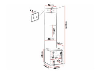 Dunvegan Highboard Black - Oppbevaring - Skap - Oppbevaringsskap