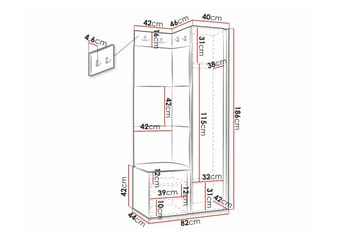 Dunvegan Highboard Black - Oppbevaring - Skap - Oppbevaringsskap