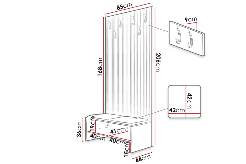 Dunvegan Highboard Black - Oppbevaring - Skap - Oppbevaringsskap
