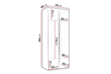 Dunvegan Highboard Black - Oppbevaring - Skap - Oppbevaringsskap