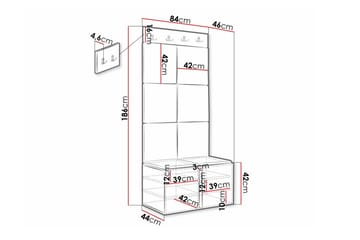 Dunvegan Highboard Black - Oppbevaring - Skap - Oppbevaringsskap