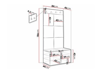 Dunvegan Highboard Black - Oppbevaring - Skap - Oppbevaringsskap