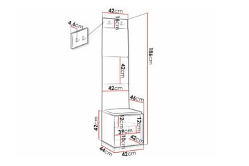 Dunvegan Highboard Black - Oppbevaring - Skap - Oppbevaringsskap