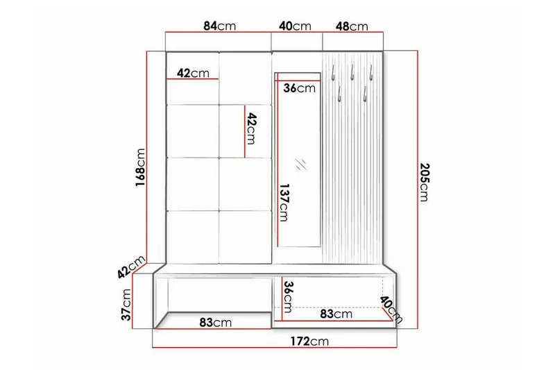 Dunvegan Highboard Black - Oppbevaring - Skap - Oppbevaringsskap
