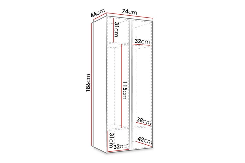 Dunvegan Highboard Black - Oppbevaring - Skap - Oppbevaringsskap