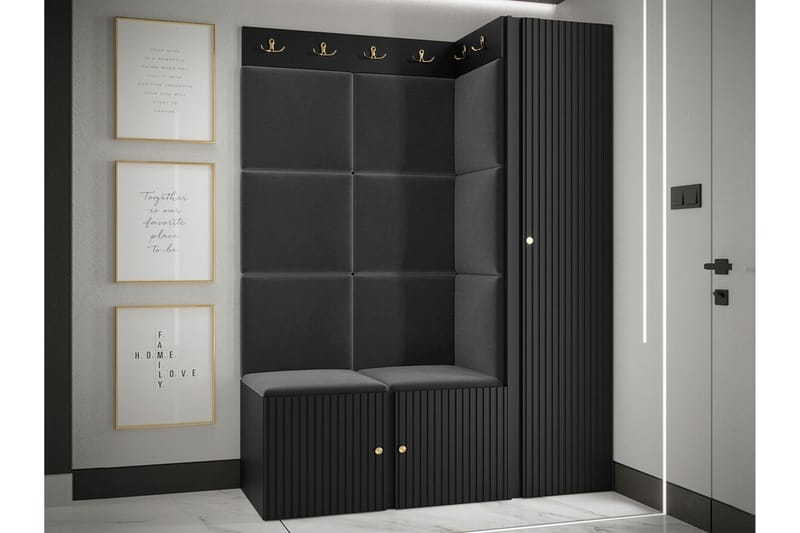 Dunvegan Highboard Black - Oppbevaring - Skap - Oppbevaringsskap