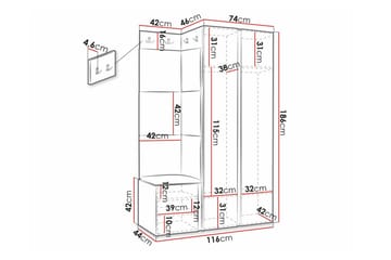 Dunvegan Highboard Black - Oppbevaring - Skap - Oppbevaringsskap
