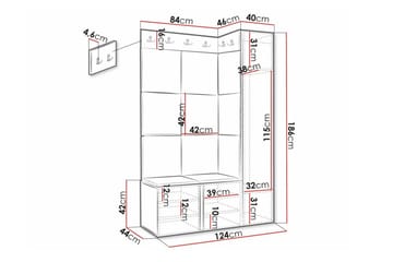 Dunvegan Highboard Black - Oppbevaring - Skap - Oppbevaringsskap