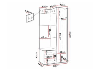 Dunvegan Highboard Black - Oppbevaring - Skap - Oppbevaringsskap