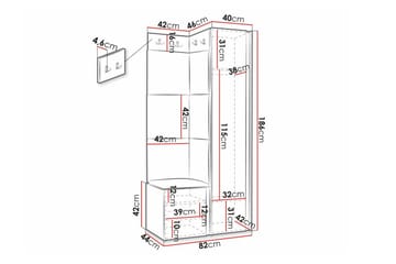Dunvegan Highboard Black - Oppbevaring - Skap - Oppbevaringsskap