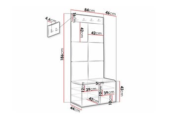 Dunvegan Highboard Black - Oppbevaring - Skap - Oppbevaringsskap