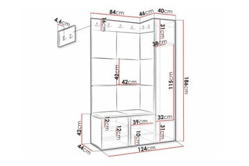 Dunvegan Highboard Black - Oppbevaring - Skap - Oppbevaringsskap