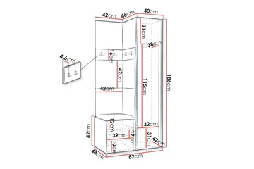 Dunvegan Highboard - Brun - Oppbevaring - Skap - Oppbevaringsskap