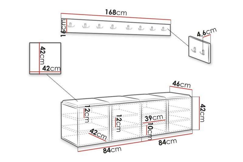 Dunvegan Highboard - Brun - Oppbevaring - Skap - Oppbevaringsskap