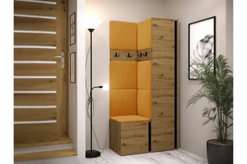 Dunvegan Highboard - Brun/Gul - Oppbevaring - Skap - Oppbevaringsskap