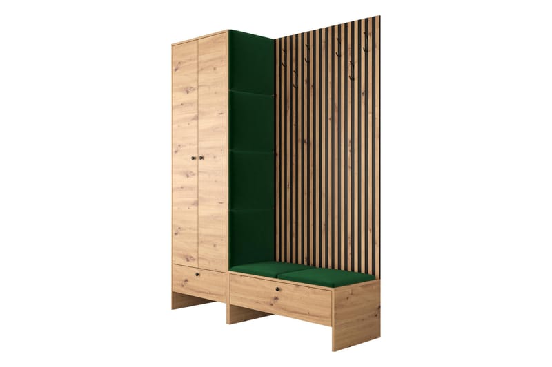 Dunvegan Highboard - Grøn - Oppbevaring - Skap - Oppbevaringsskap