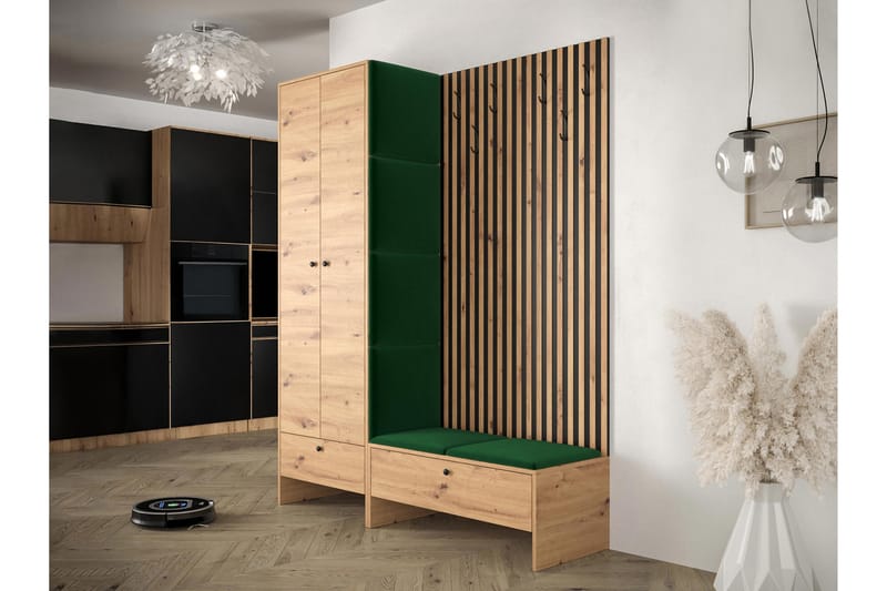 Dunvegan Highboard - Grøn - Oppbevaring - Skap - Oppbevaringsskap