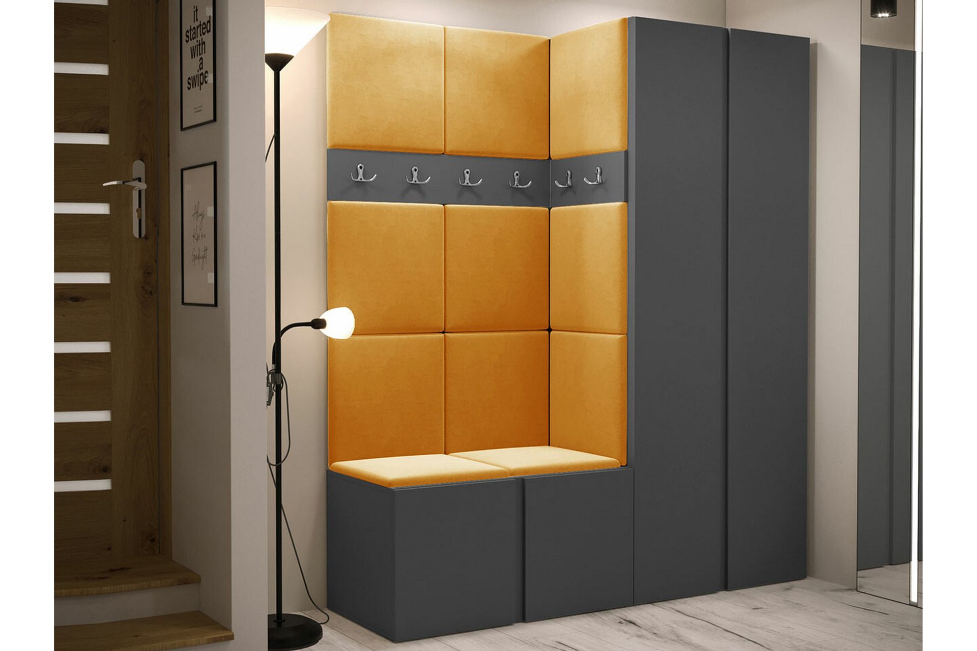 Dunvegan Highboard - Grafitt - Oppbevaring - Skap - Oppbevaringsskap