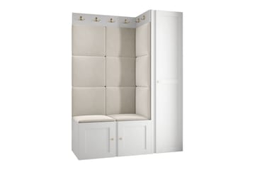 Dunvegan Highboard - Hvid - Oppbevaring - Skap - Oppbevaringsskap