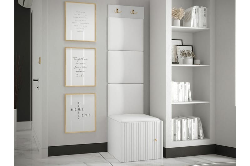 Dunvegan Highboard - Hvid - Oppbevaring - Skap - Oppbevaringsskap