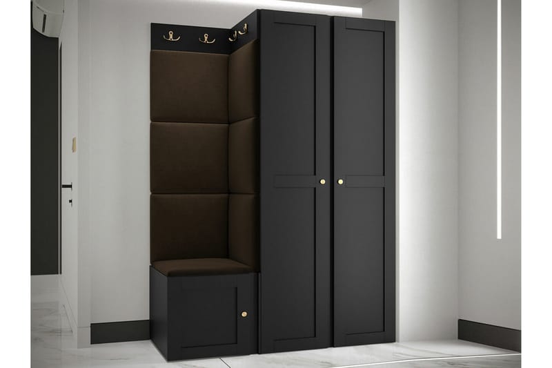 Dunvegan Highboard - Svart - Oppbevaring - Skap - Oppbevaringsskap