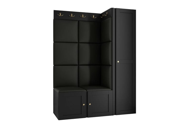 Dunvegan Highboard - Svart - Oppbevaring - Skap - Oppbevaringsskap
