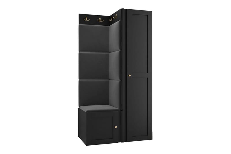 Dunvegan Highboard - Svart - Oppbevaring - Skap - Oppbevaringsskap