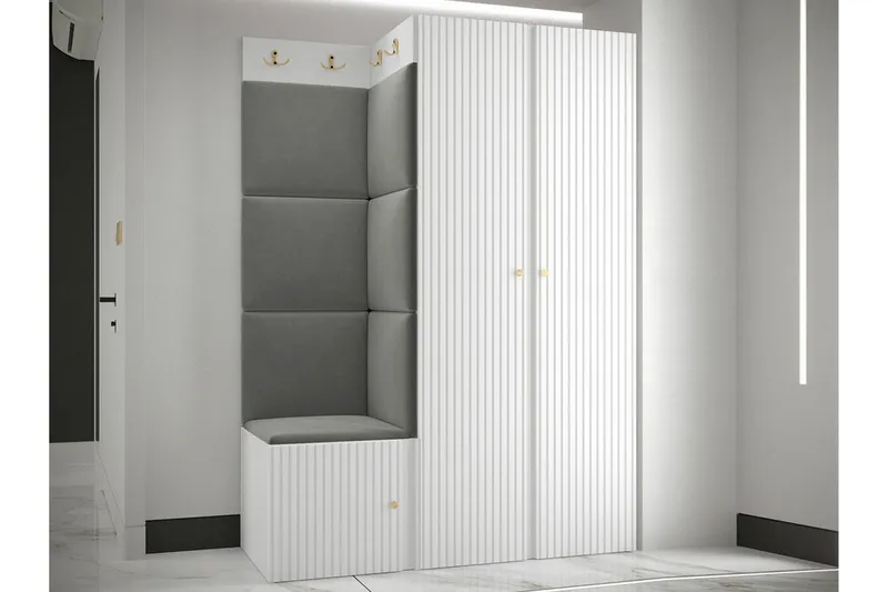 Dunvegan Highboard White - Oppbevaring - Skap - Oppbevaringsskap