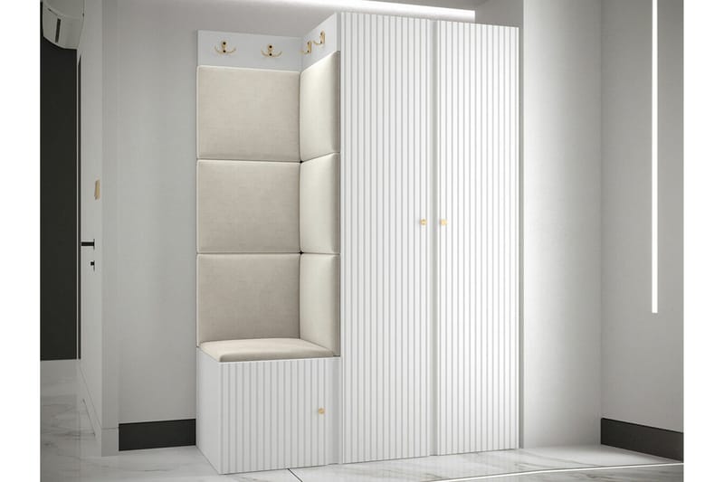 Dunvegan Highboard White - Oppbevaring - Skap - Oppbevaringsskap