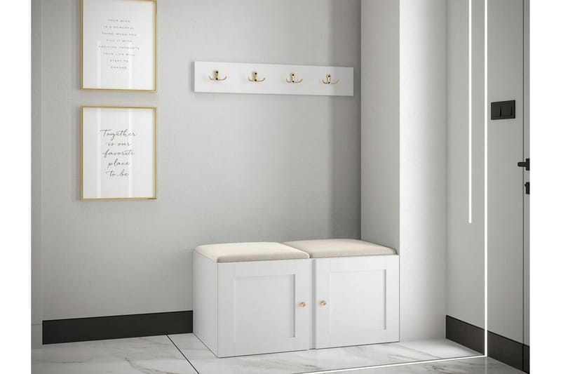 Dunvegan Highboard White - Oppbevaring - Skap - Oppbevaringsskap