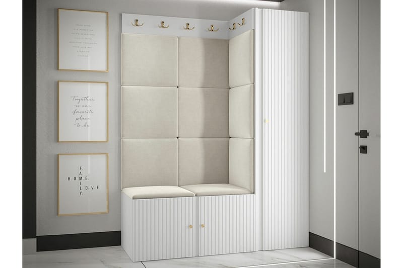 Dunvegan Highboard White - Oppbevaring - Skap - Oppbevaringsskap