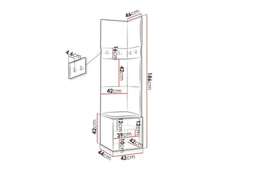 Dunvegan Highboard White - Oppbevaring - Skap - Oppbevaringsskap