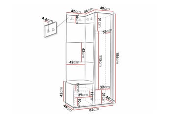 Dunvegan Highboard White - Oppbevaring - Skap - Oppbevaringsskap
